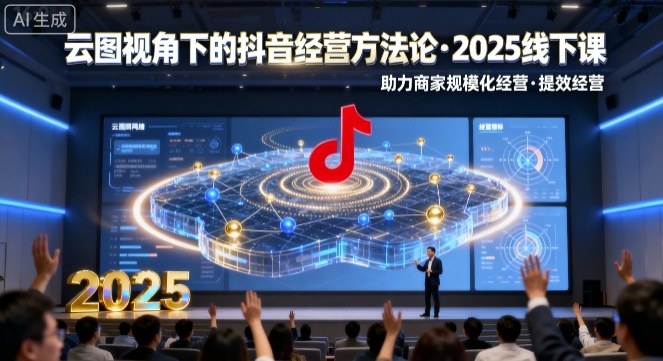 云图视角下的抖音经营方法论,2025线下课,助力商家规模化经营,提效经营(录音+字幕)-邪修侠学院