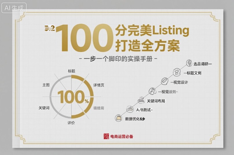 100分完美Listing打造全方案，想要完美listing必须是需要一步一个脚印的-邪修侠学院
