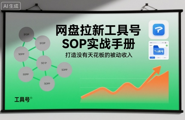 网盘拉新工具号SOP实战手册,打造没有天花板的被动收入-邪修侠学院