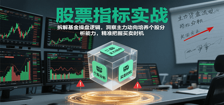 股票指标实战,基金操盘逻辑拆解,洞察主力动向培养个股分析能力把握买卖时机(更新)-邪修侠学院