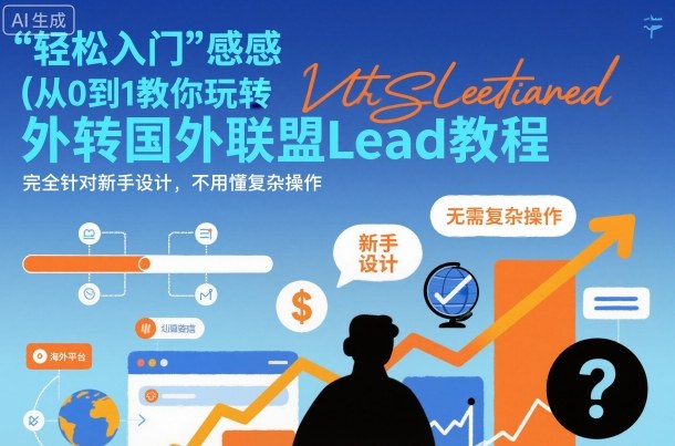 国外联盟賺美刀项目,从0到1教你玩转国外联盟Lead教程,纯新手可操作性100%-邪修侠学院