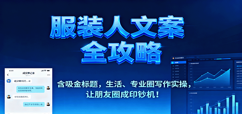 服装人文案全攻略,含吸金标题,生活、专业圈写作实操,让朋友圈成印钞机!-邪修侠学院