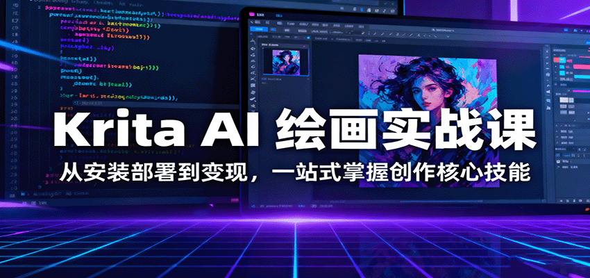 Krita AI 绘画实战课：从安装部署到变现，一站式掌握创作核心技能-邪修侠学院