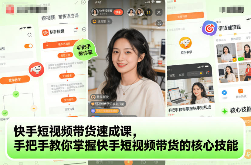 快手短视频带货速成课,手把手教你掌握快手短视频带货的核心技能-邪修侠学院