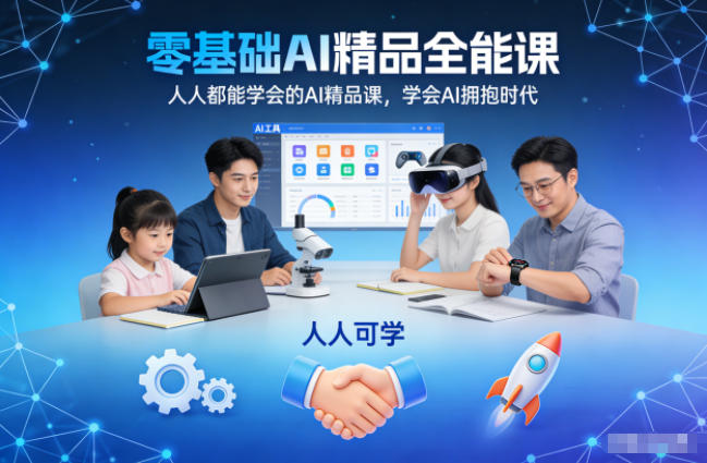 零基础AI精品全能课,人人都能学会的AI精品课,学会AI拥抱时代-邪修侠学院