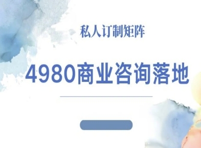 4980商业咨询师落地课程-ip运营高客单教程-邪修侠学院