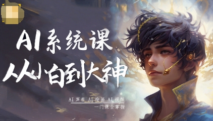 AI系统课程，从小白到大神系统学AI，AI声音-AI绘画-AI视频一门课全掌握-邪修侠学院