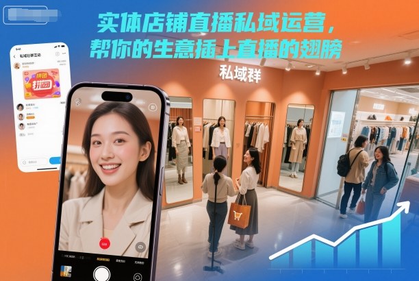 实体店铺直播私域运营,帮你的生意插上直播的翅膀-邪修侠学院