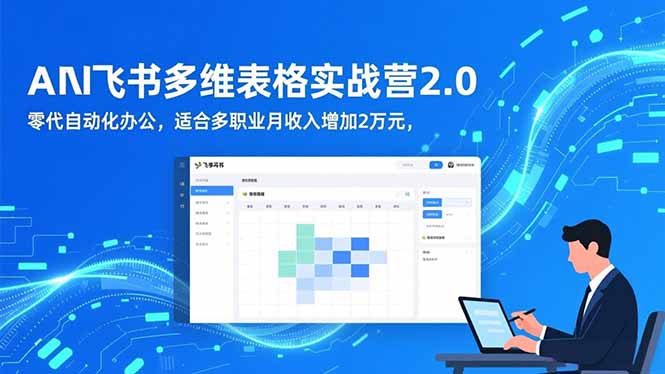 AI+飞书多维表格实战营2.0:零代码自动化办公,适合多职业月收入增加2万元-邪修侠学院