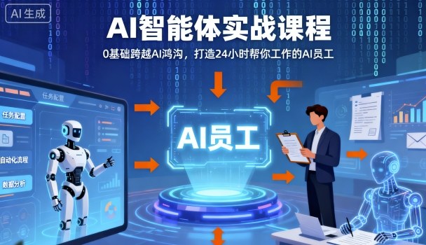 Ai智能体实战课程,0基础跨越Ai鸿沟,打造24小时帮你工作的Ai员工,打破常规,以实战定义Ai-邪修侠学院
