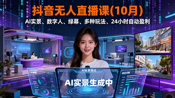 抖音无人直播课(10月-邪修侠学院