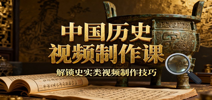 中国历史视频制作课:疆域地图集+参考文案+练习素材,解锁史实类视频制作技巧-邪修侠学院