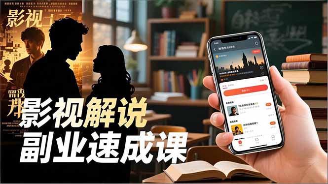 Tk影视解说副业速成课,软件安装、全流程实操、爆款预设,新手两周变现-邪修侠学院