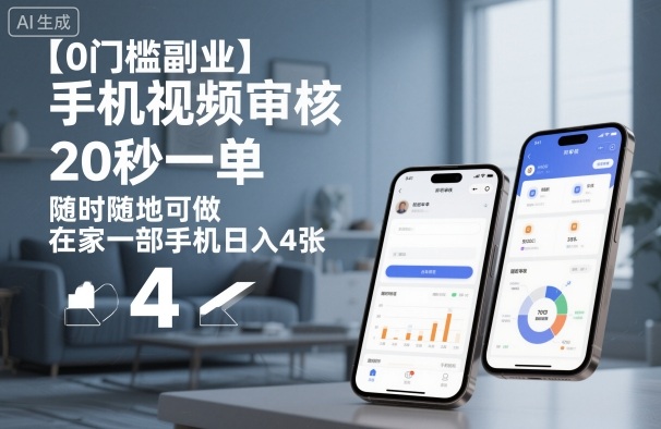 【0门槛副业】手机视频审核,20秒一单,随时随地可做,在家一部手机日入4张【揭秘】-邪修侠学院