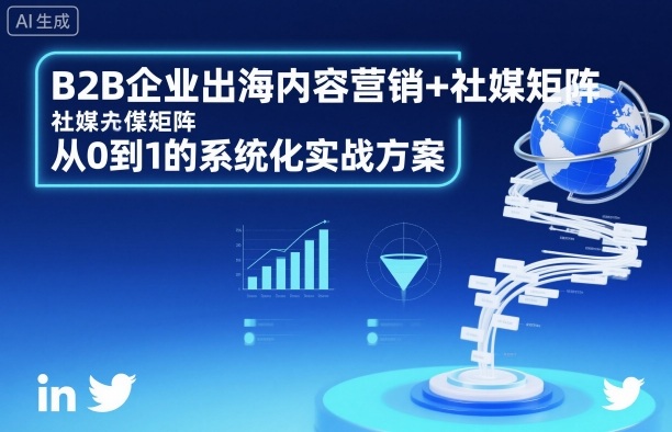 B2B企业出海内容营销+社媒矩阵,从0到1的系统化实战方案-邪修侠学院