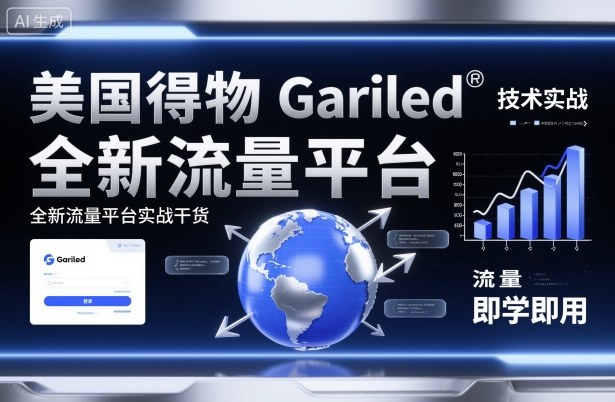美国得物Gariled技术实战,全新流量平台实战干货,即学即用-邪修侠学院