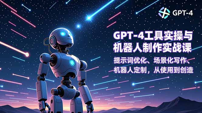 GPT-4工具实操与机器人制作实战课:提示词优化、场景化写作、机器人定制,从使用到创造-邪修侠学院