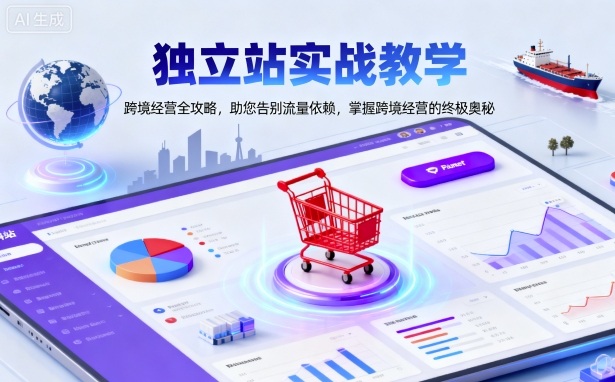 独立站实战教学，跨境经营全攻略，助您告别流量依赖，掌握跨境经营的终极奥-邪修侠学院