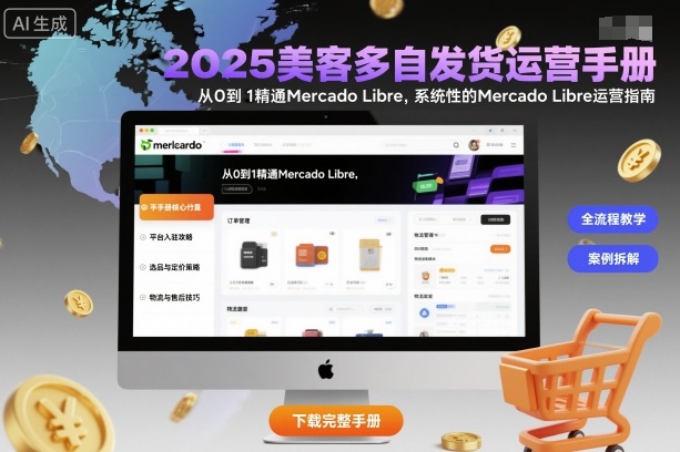 2025美客多自发货运营手册：从0到1精通Mercado Libre，系统性的Mercado Libre运营指南-邪修侠学院