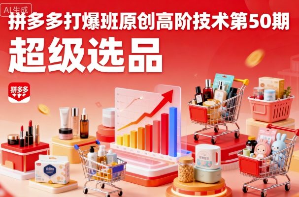 拼多多打爆班原创高阶技术第50期,超级选品-邪修侠学院