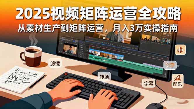 2025短视频矩阵运营全攻略：从素材生产到矩阵运营，月入3万实操指南-邪修侠学院