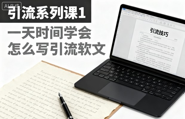 引流系列课1,一天时间学会怎么写引流软文-邪修侠学院