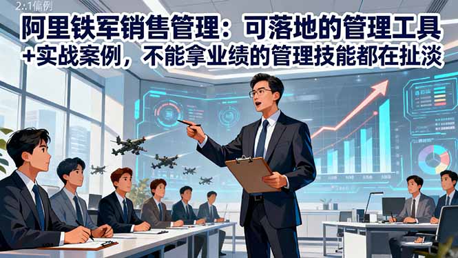 阿里铁军销售管理:可落地的管理工具+实战案例,不能拿业绩的管理都在扯淡-邪修侠学院