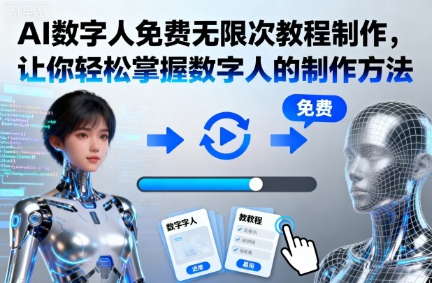 AI数字人免费无限次教程制作,让你轻松掌握数字人的制作方法-邪修侠学院