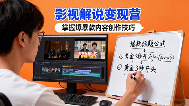 影视解说变现营:通过30+实战案例爆款内容创作技巧,掌握影视解说盈利密码-邪修侠学院