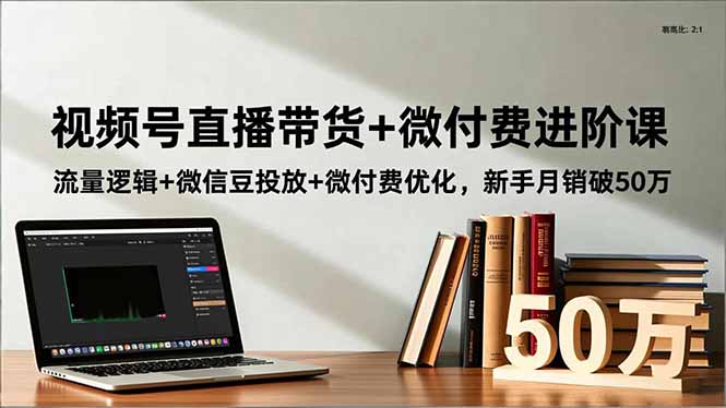 视频号直播带货+微付费进阶课：流量逻辑+微信豆投放+微付费优化，新手月销破50万-邪修侠学院