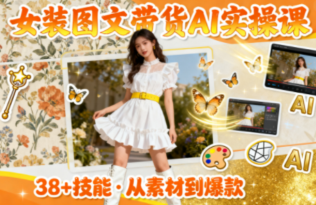女装图文带货的AI实操课-邪修侠学院