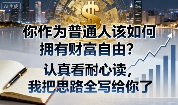 付费文章:你作为普通人该如何拥有财富自由?认真看耐心读,我把思路全写给你了-邪修侠学院