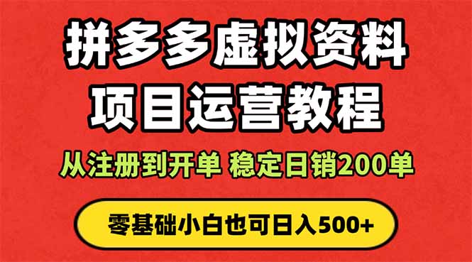 拼多多开店运营课程： 蓝海变现玩法，轻松实现睡后收入 零基础小白也可…-邪修侠学院